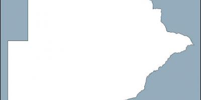 Karte von Botswana Landkarte Umriss